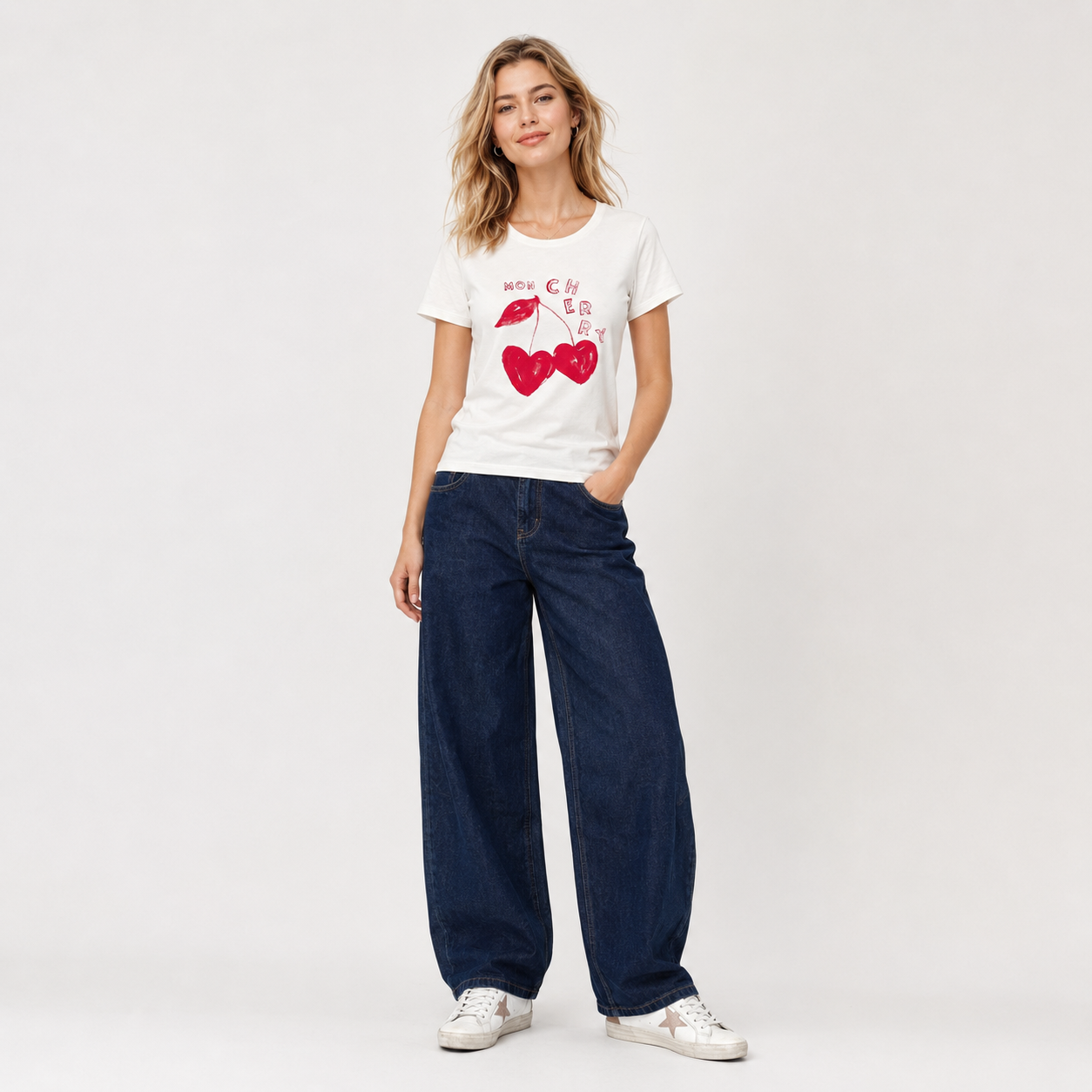 Tricou Fabienne Chapot cu imprimeu cherry