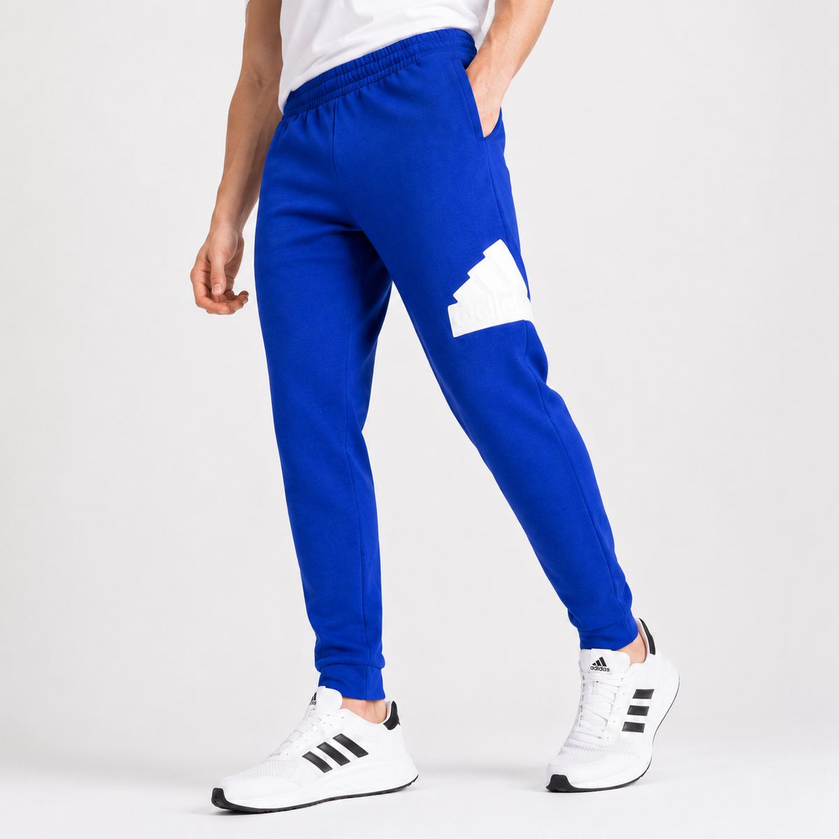 Pantaloni de trening Adidas Future Icons Badge of Sport albaștri