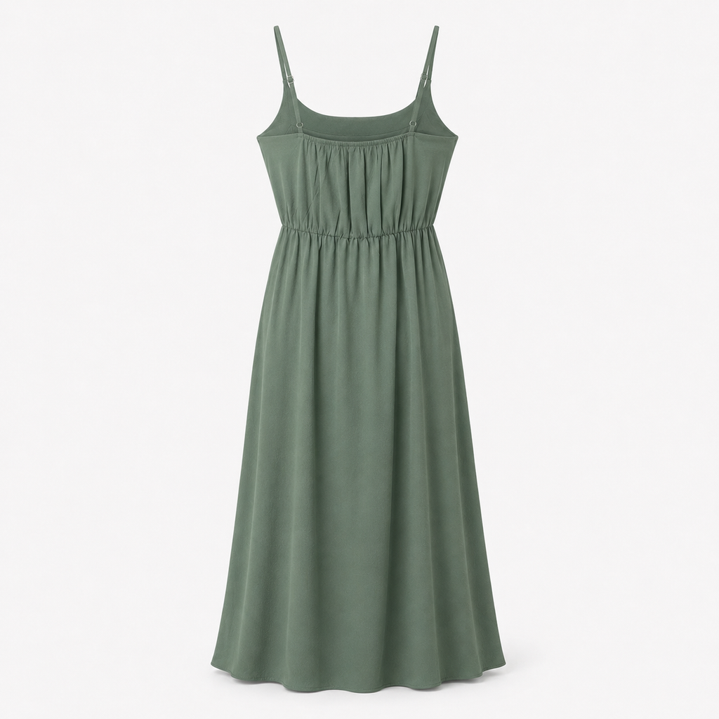 Rochie Vero Moda Sasha maxi verde olive