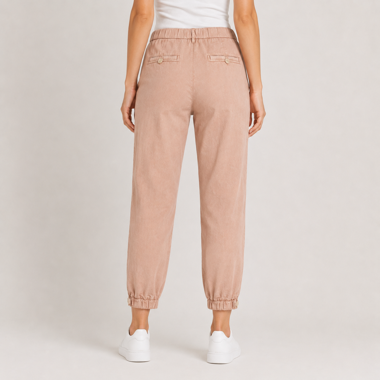 Pantaloni edc by Esprit roz pudrat jogger