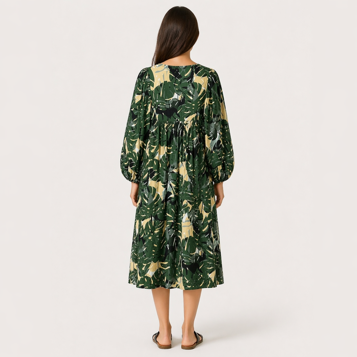 Rochie Marc O’Polo tropicală verde