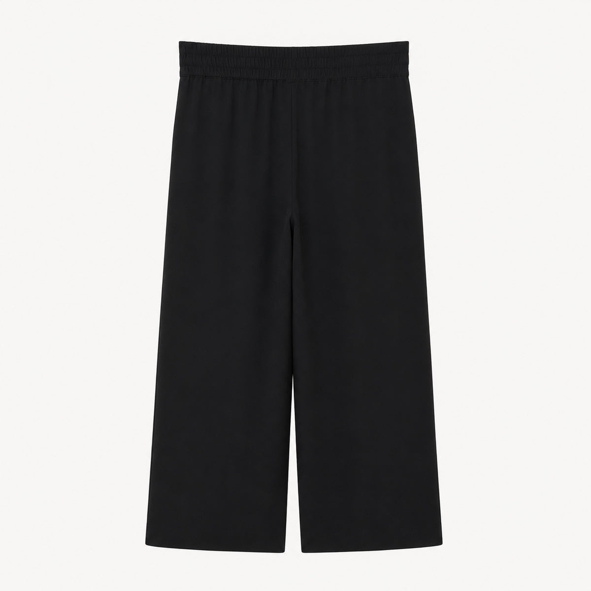 Pantaloni Zara Basic negri culotte cu pense