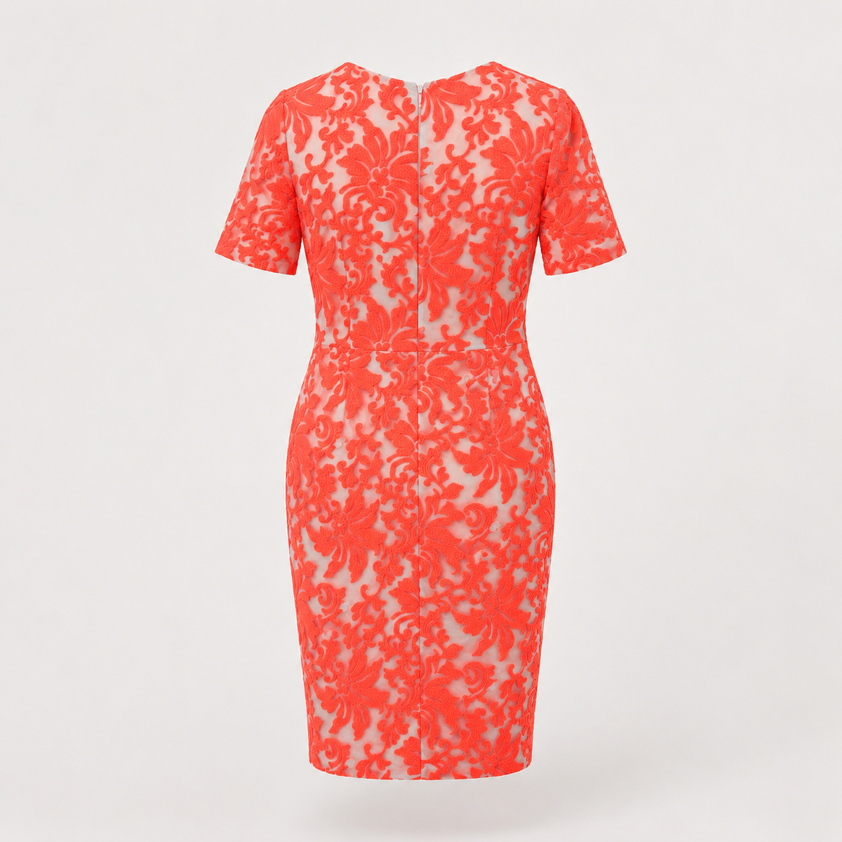 Rochie Topshop corai cu dantelă florală