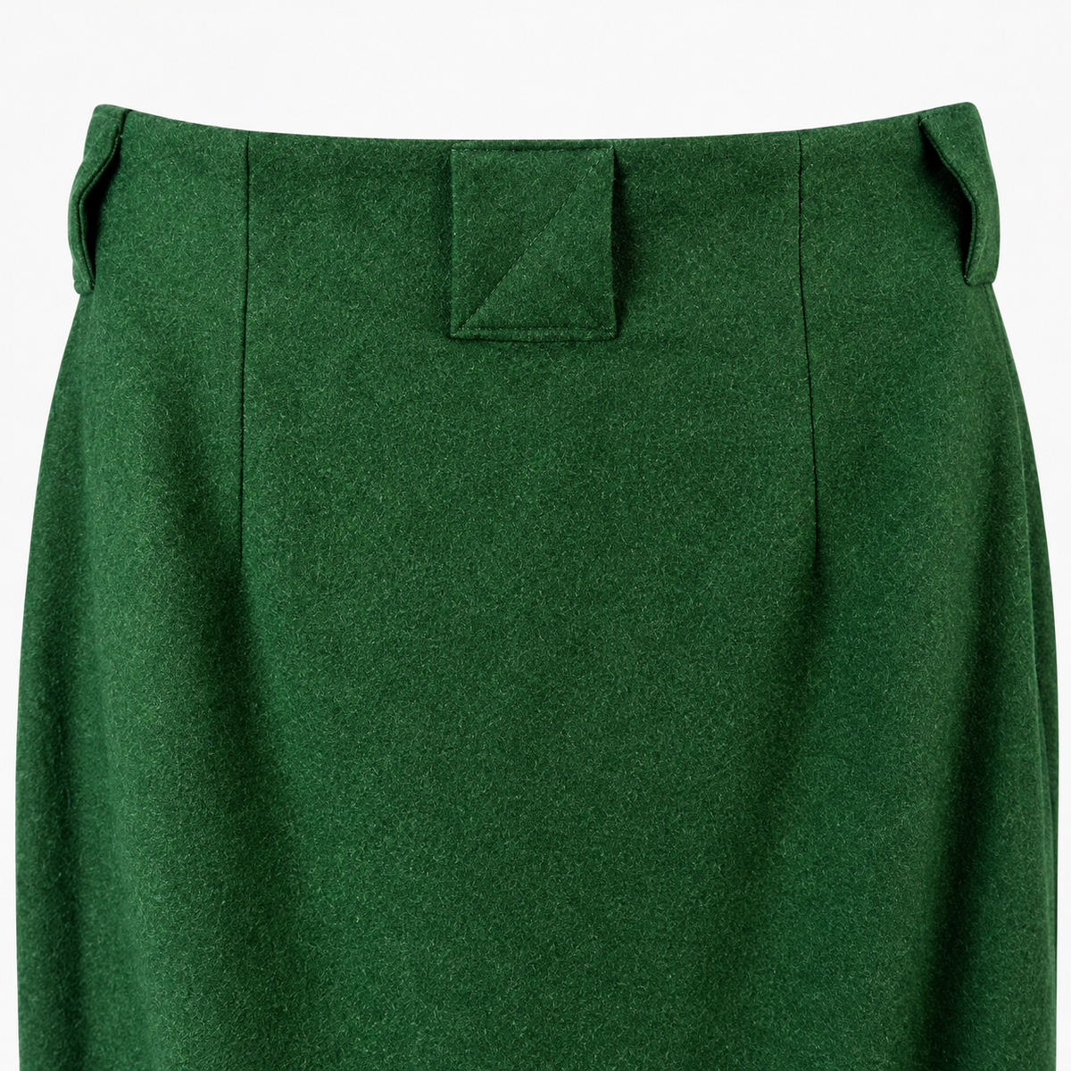 Fustă Mothwurf Austrian Couture verde din lână virgină și angora