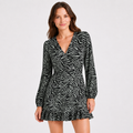 Rochie Review petrecută cu imprimeu zebra