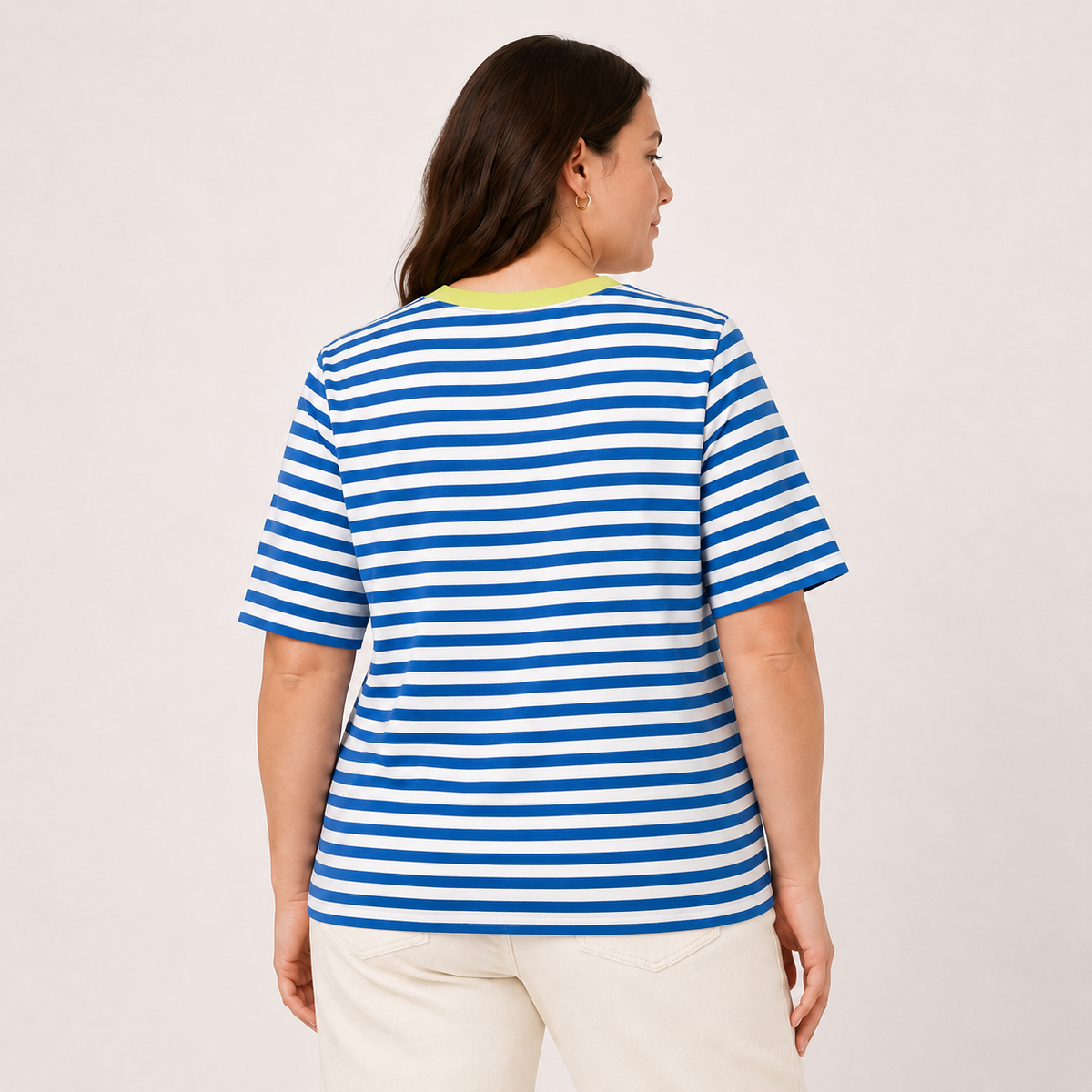 Tricou Triangle by s.Oliver albastru cu dungi