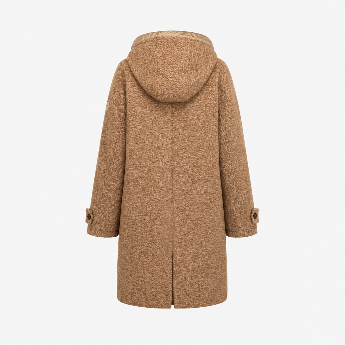 Palton Tom Tailor Fabric Mix cu glugă și inserție matlasată