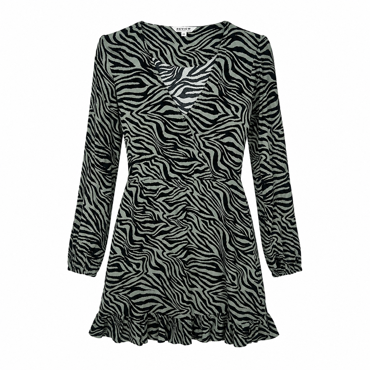 Rochie Review petrecută cu imprimeu zebra