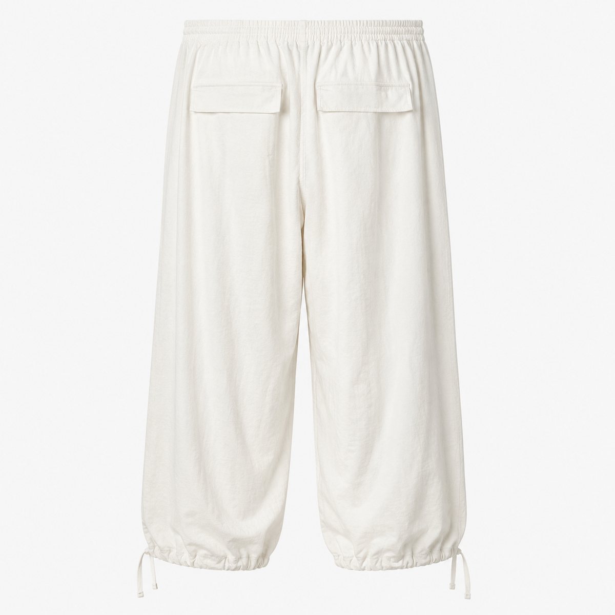 Pantaloni Yourturn parachute albi