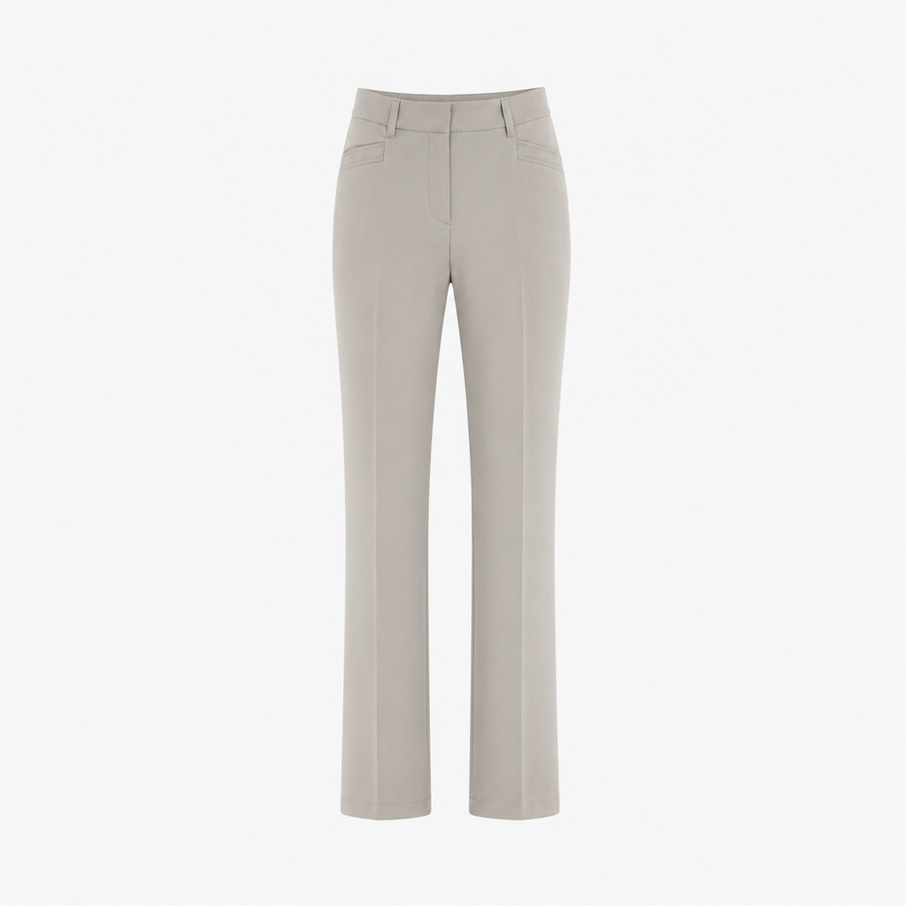 Pantaloni s.Oliver Rachel gri bej regular fit