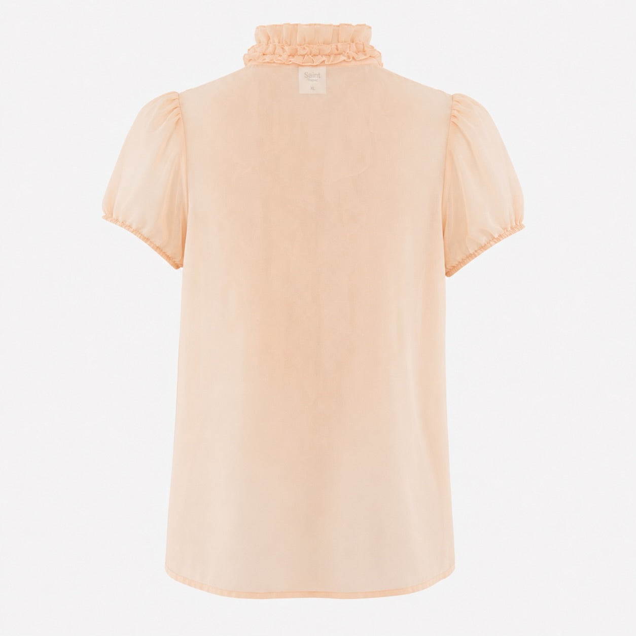 Bluză Saint Tropez peach cu volane