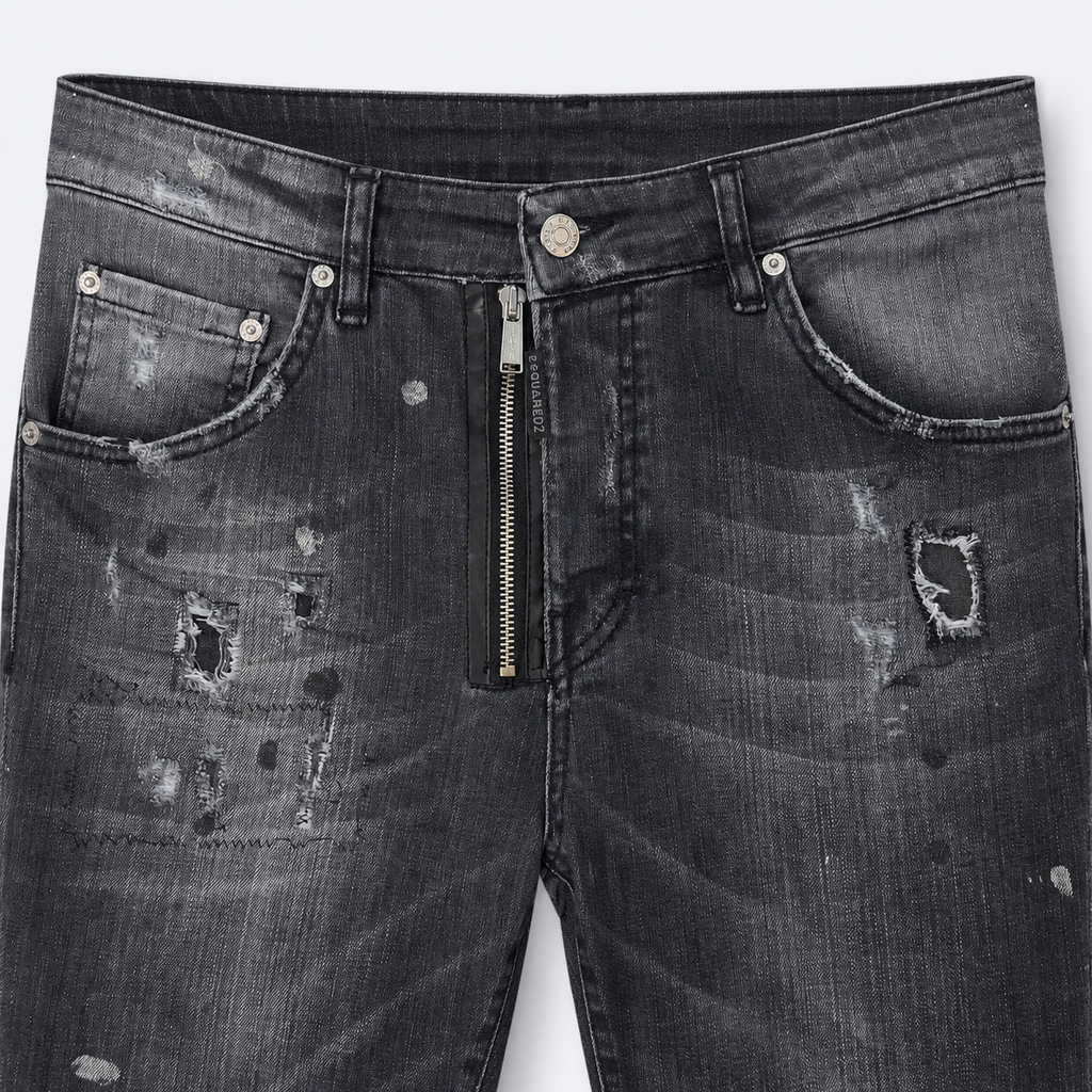 Blugi Dsquared2 Cool Guy negri distressed