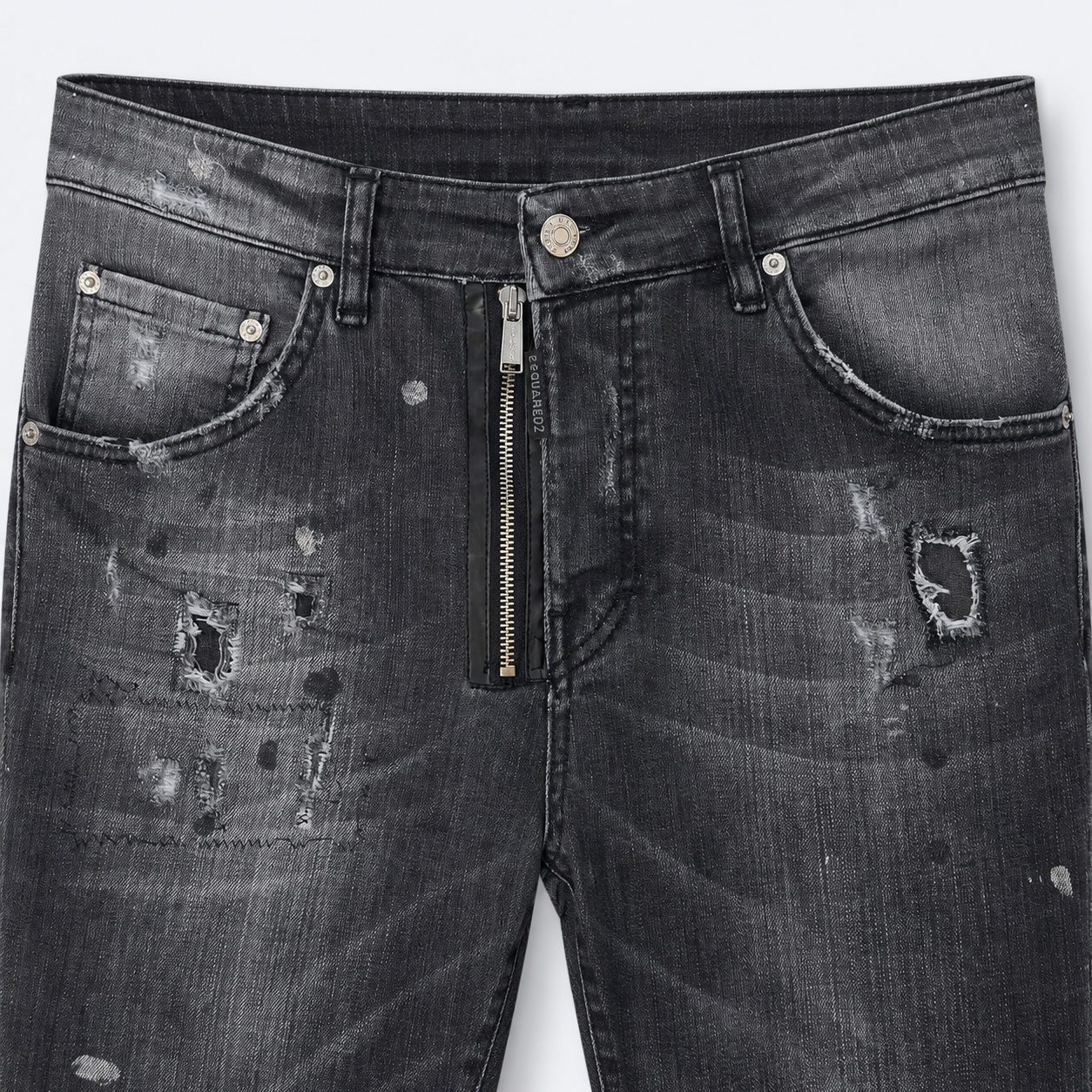 Blugi Dsquared2 Cool Guy negri distressed