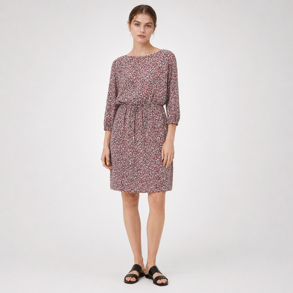 Rochie s.Oliver Black Label cu imprimeu abstract roșu