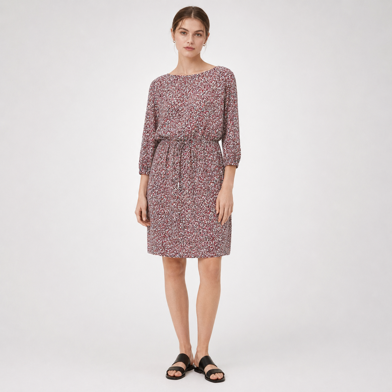 Rochie s.Oliver Black Label cu imprimeu abstract roșu
