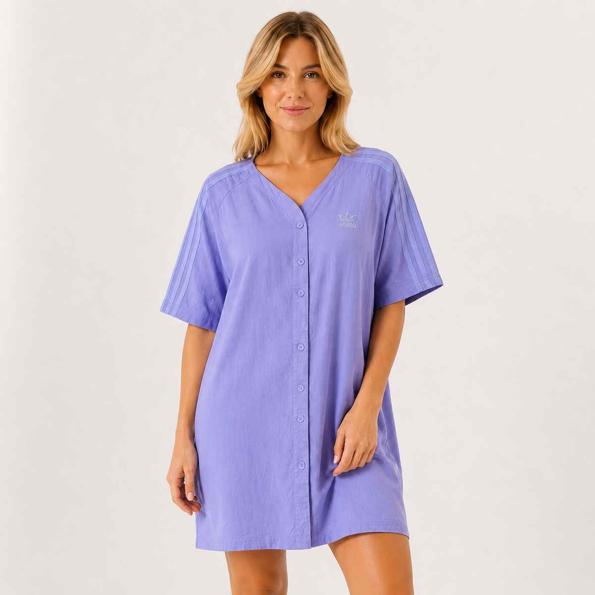 Rochie Adidas Originals din in și vâscoză