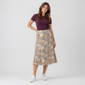 Fustă midi Peppercorn multicolor cu imprimeu abstract