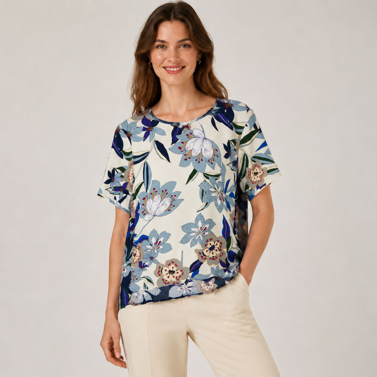 Bluză Gerry Weber Eva Herzigova Eva Capsule cu imprimeu floral