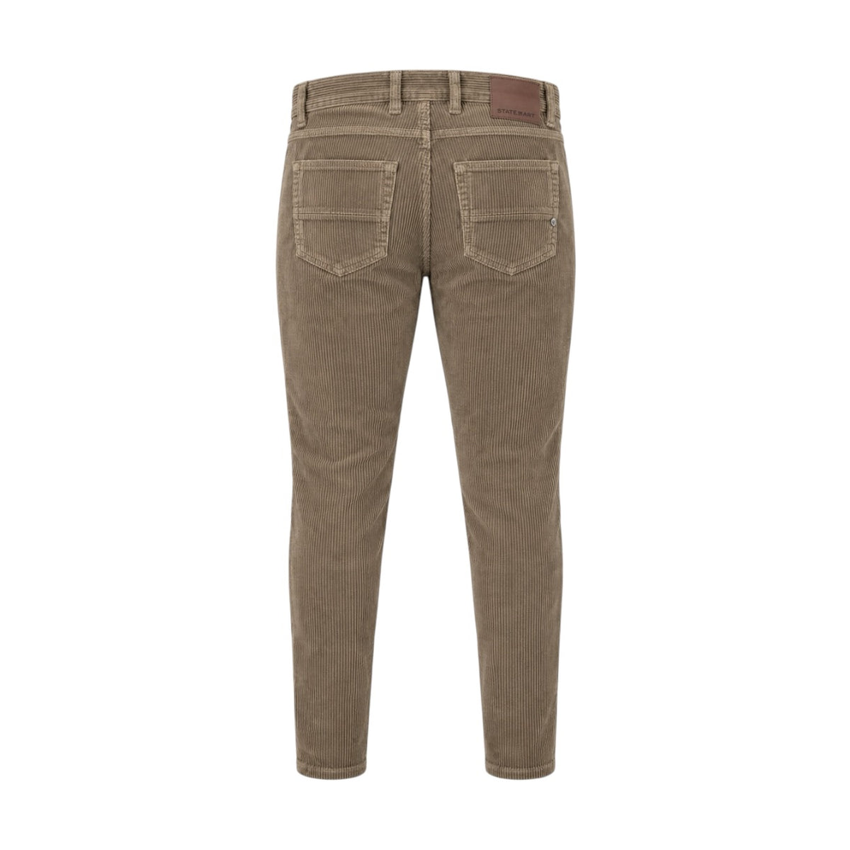 Pantaloni State of Art din catifea raiată taupe Modern Fit 06