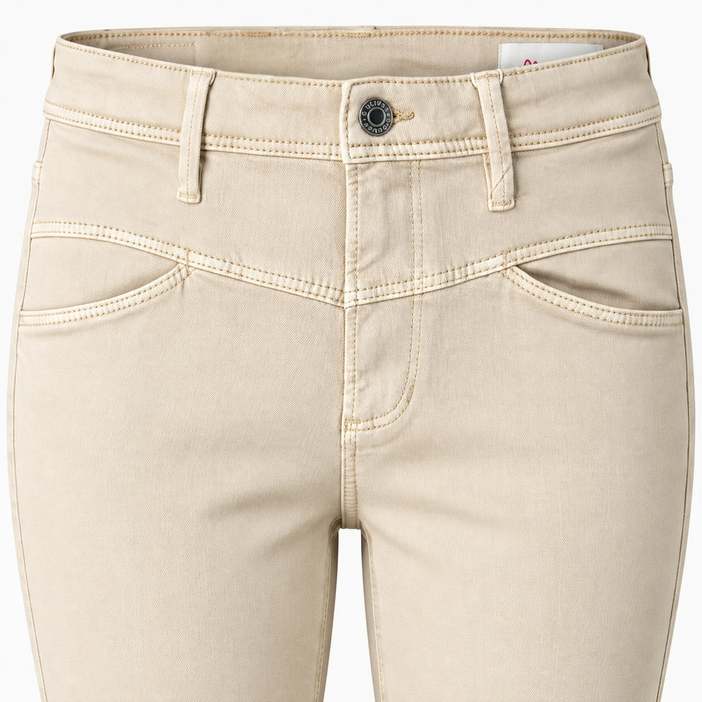 Blugi s.Oliver Betsy crem Slim Fit Mid Rise