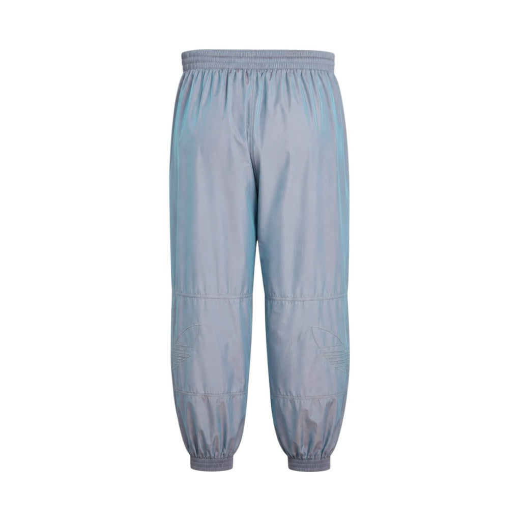 Pantaloni adidas Originals bleu irizați cu logo Trefoil