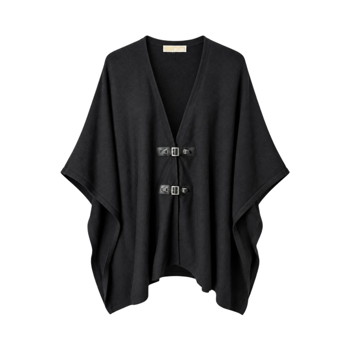 Poncho MICHAEL Michael Kors negru, vedere frontală produs