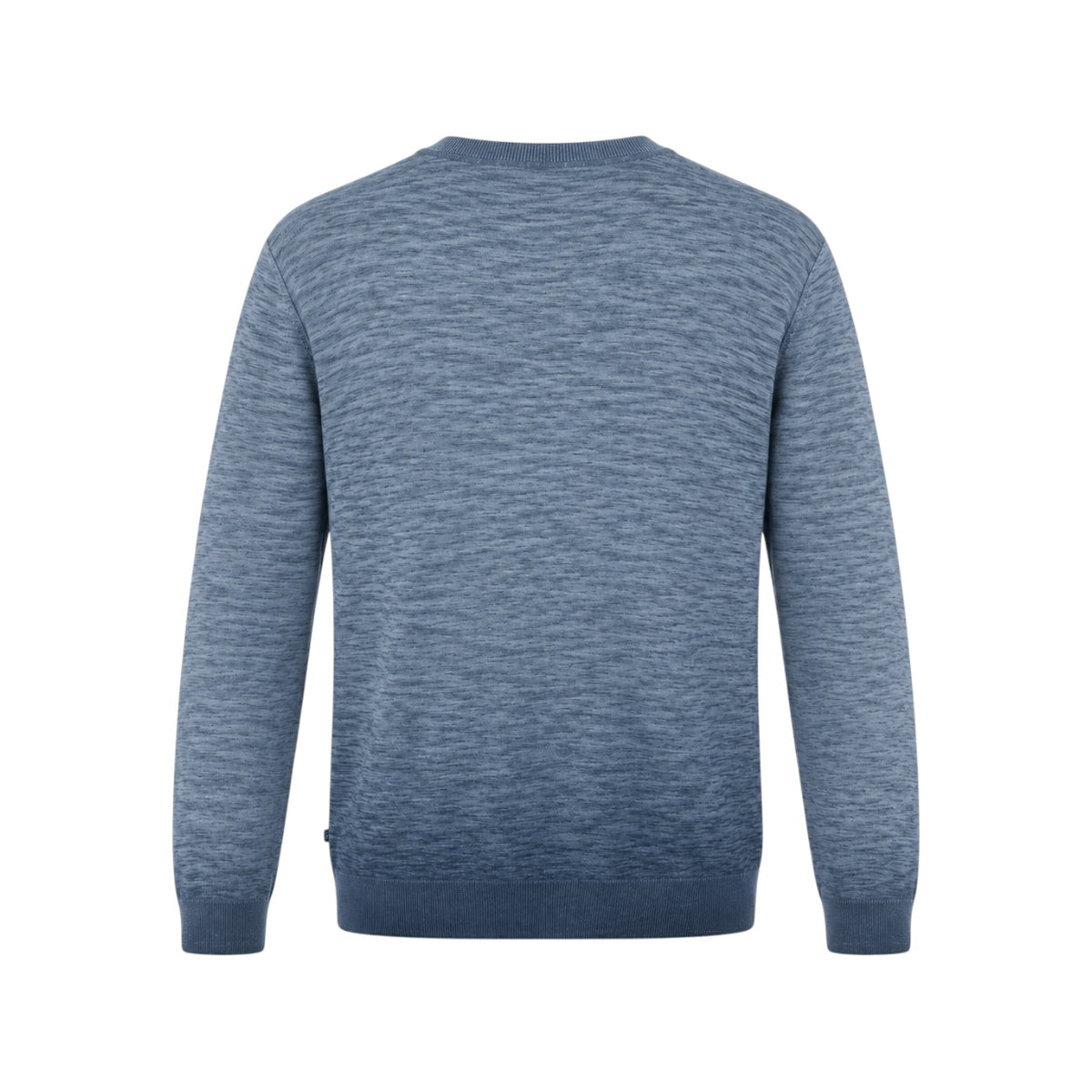 Pulover Tom Tailor albastru cu efect washed, vedere din spate produs